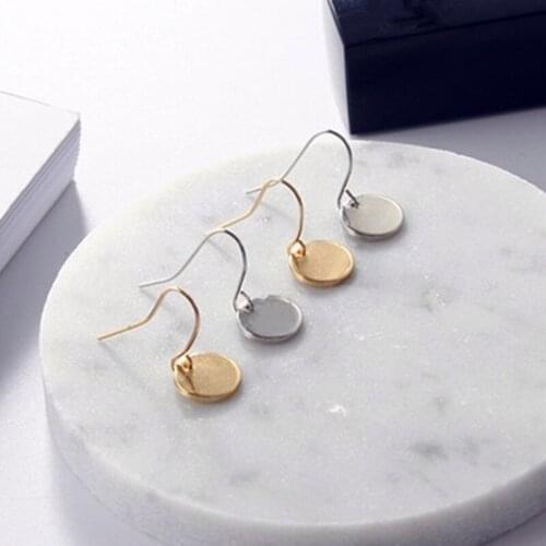 2020 New cheap European and American Cute Round Circle Studs Earrings for women girl jewelry wholesale Gift