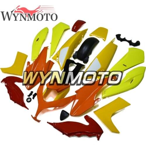ABS Plastic Injection Motorcycle Fairings For Yamaha T-MAX 500 2008 2009 2010 2011 Black With Decals Body Frames Yellow Orange