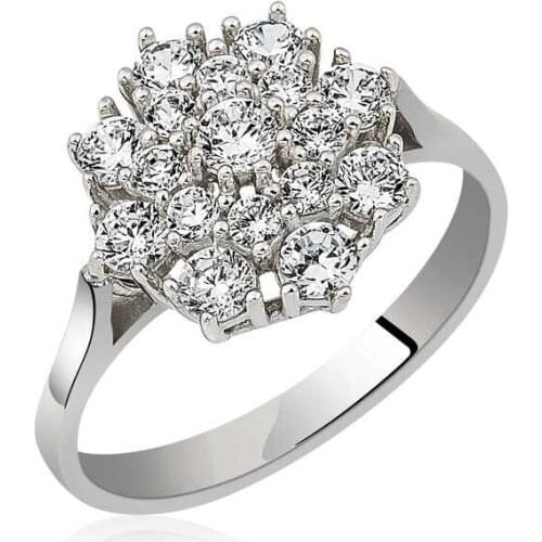 Original silver , Flower Patterned ,Ring, Good Quality and Affordable Stony ,Rings Types