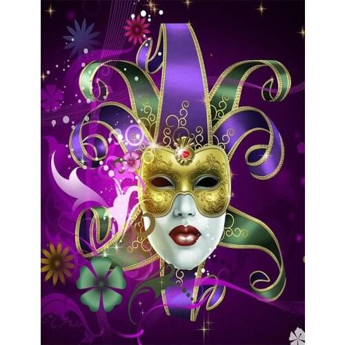Full round/square 5D Diamond Painting Mask woman Pictures picture 3D cross stitch kits portrait DIY diamond embroidery gift E746