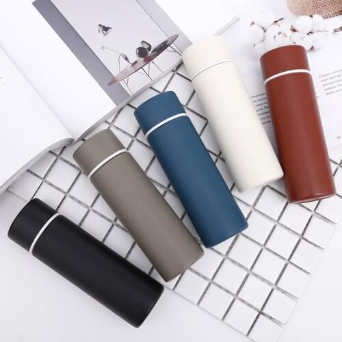 Portable Thermos Cup Pocket Straight Stainless Steel Water Bottle For Outdoor Camping Office Tea Coffee Vacuum Flask Mini Cup