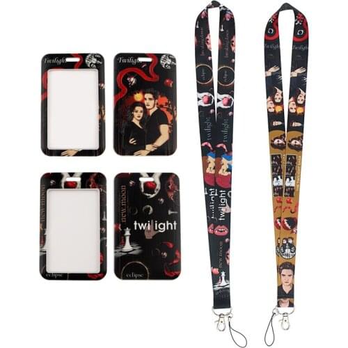 24pcs/lot MD468 DMLSKY Movie Necklack Lanyard Key Gym Strap Multifunction Phone Decoration With Card Holder Cover