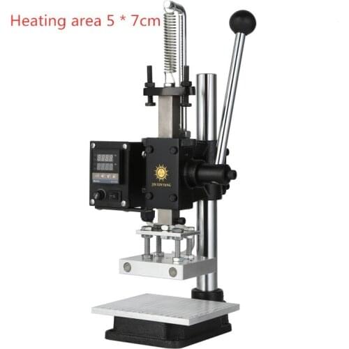 Manual hot pressing machine leather embossed aluminum foil bronzing hot stamping diamond cutting punching machine