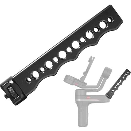 Feichao Handheld Gimbal Extension Grip w 3/8 1/4 Screw Hole Handlebar Cheese Rod Mount for Zhiyun Weebill Lab Camera Stabilizer