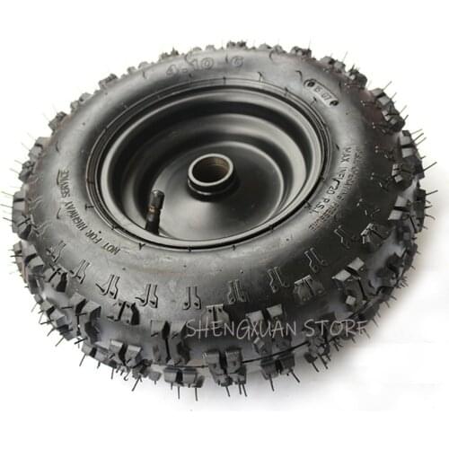 Hot sale 4.10-6 tyre and rim Fit All Models ATV Go kart MIni Quad 47cc 49cc snowplow tires Snowmobile tires