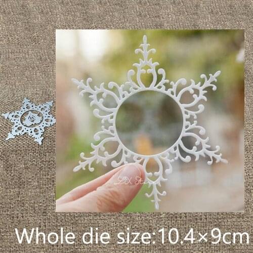 XLDesign Craft Metal Cutting Dies stencil mold Hexagonal snowflake frame scrapbook Album Paper Card Craft Embossing die cuts