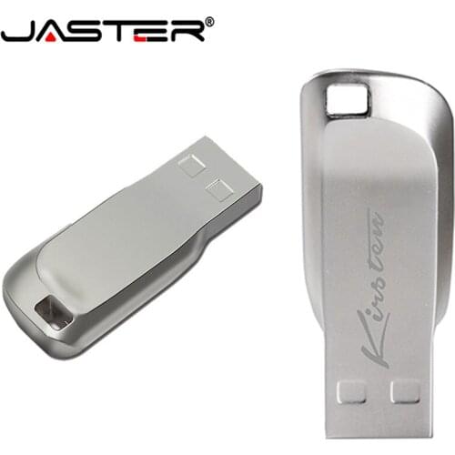 JASTER USB 2.0 Waterproof Metal Mini PenDrive 32GB 16GB USB Flash Drive 64GB 8GB Cheap Memory Stick Pen Drive Metal USB Flash