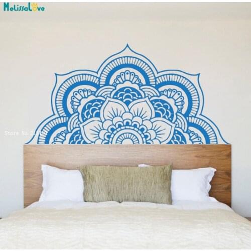 Yoga Mandala Wall Decals Living Room Office Traditional Menhdi Flower Pattern Cultural Delivery Indian Murals D042