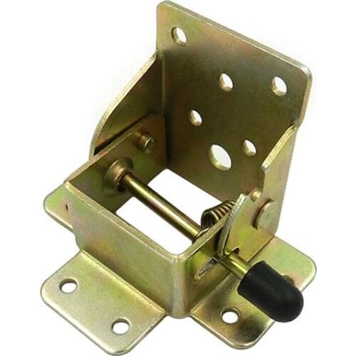 Iron Furniture Hinge 90 Degrees Self-locking Folding hinge for Chair table leg lift support holder connection Cabinet Hardware