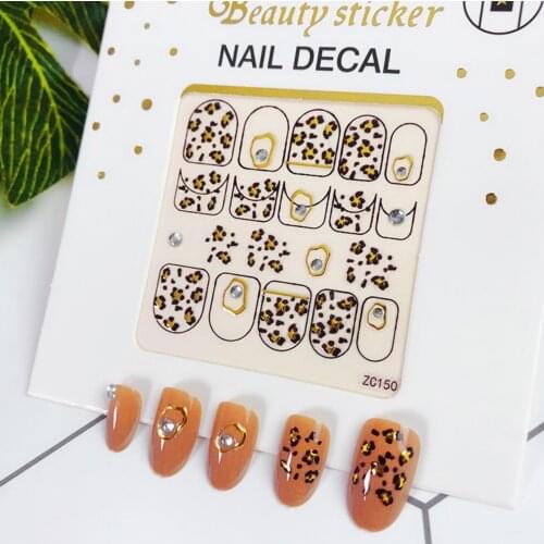 1Sheet New Christmas Nail Art Sticker Gift Nail Art Waterproof 3D Jewelry Applique Planet Rhinestones Decorations Templates