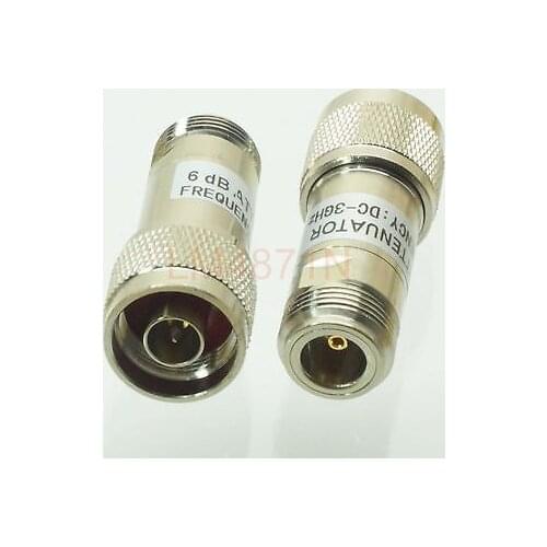 Hot Factory Direct Wholesale 1pce Attenuator 2W 2 Watts DC-3 Ghz 6dB N RF coaxial Power plug M to jack F 50resistance