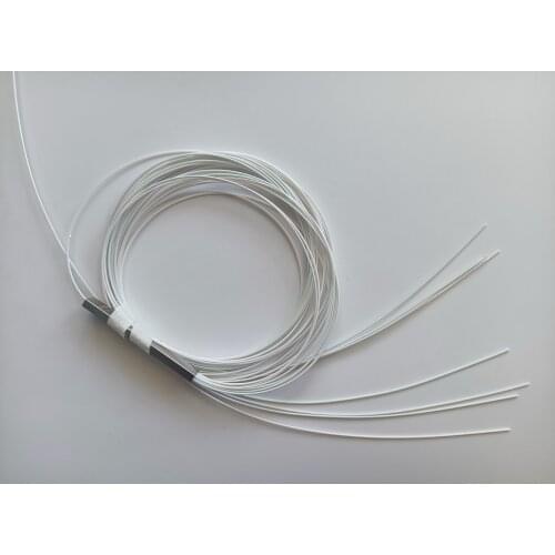 10pcs/lot 1x8 fiber optic Bare device splitter without connector cable 0.25mmMini Blockless 2,4 Ports PLC Splitter