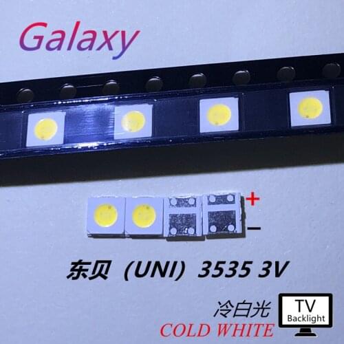 1500PCS UNI LED Backlight High Power LED 1W 3537 3535 90LM 3v Cool white LCD Backlight for TV TV Application