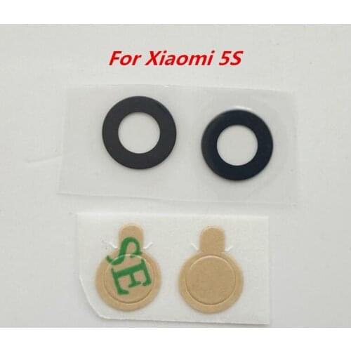 2PCS/Lot Glass Material Back Rear Camera Lens with Sticker for Xiaomi 5S MI5S