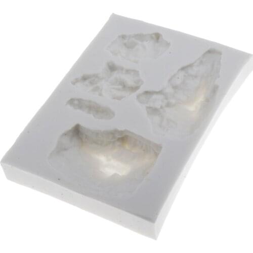 3D Coral Lake Rock Molds Resin Clay Mould DIY Model for Sandtable Accessory