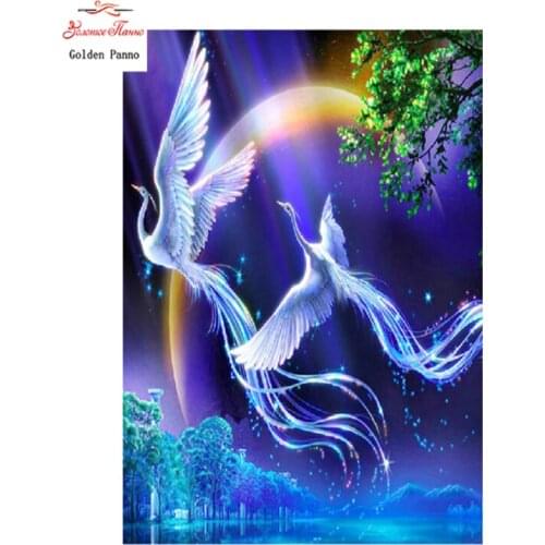 Gloden Panno,5D,Full,DIY Diamond Embroidery,square,Diamond Painting,Cross Stitch,3D,Diamond,Mosaic,Needlework,Craft,Lark birds84