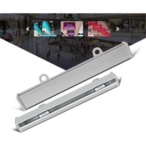 80cm Aluminium KT board poster banner holder strip Store advertising label holder snap rail strip Poster Frame