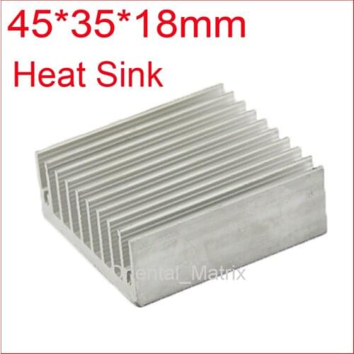 Free Shipping 5pcs HeatSink Heat Sink Radiator 45*35*18mm Small Radiator - Silver