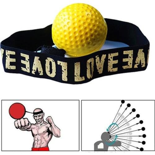 One PU MMA Boxing Reflex Speed Punch Ball With One Headband Gym Muay Thai Boxer Accessories Good For Your Body