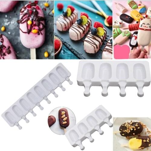 Ice Cream Mold Popsicle Silicone Molds Sacura Popsicle Mold DIY Homemade Fruit Juice Dessert Ice Pop Lolly Tray Mould