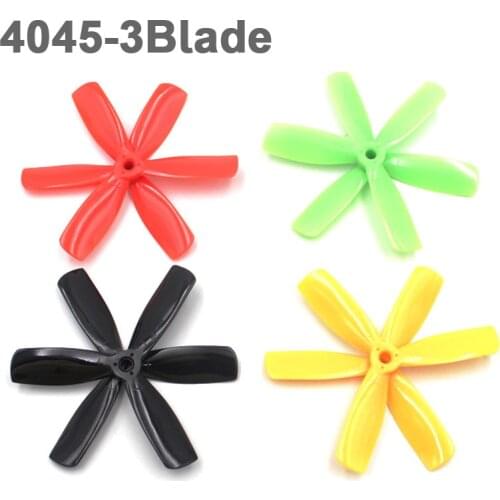 KINGKONG 4045 3-Blade 5inch CW CCW Positive and Negative Rainbow Propeller Suitable For 150 Crossing Fouraxis Traversing Machine