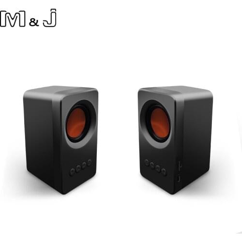 M&J Bluetooth Speakers TWS System column Portable mini Speaker 3D Stereo Computer Subwoofer Loudspeaker USB mp3 TF FM Radio