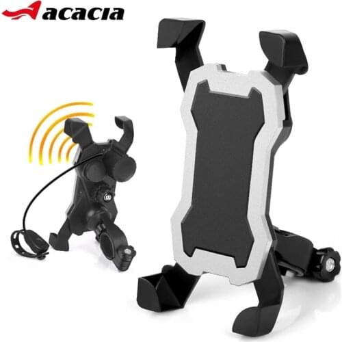 Upgraded Bicycle Horn With Phone Holder 360 Degree Rotation MTB Bike Holder Support Stand Phone Width Fit 3.5-7 inch Holder