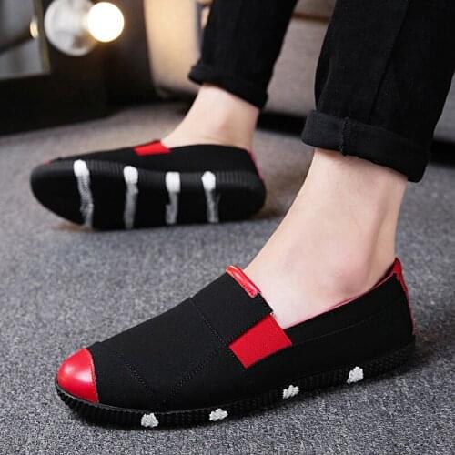 Summer Korean version of the trend with canvas mens casual shoes 2020 new breathable color matching comfortable mens shoes