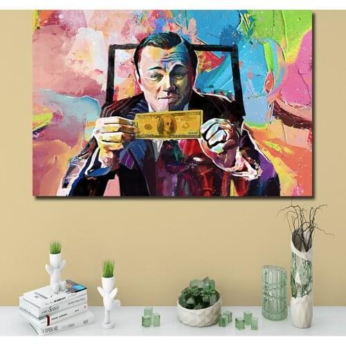 Poster Print Pop Concert Leonardo DiCaprio Painting Canvas Cuadros Wall Art Living Room Home Decor
