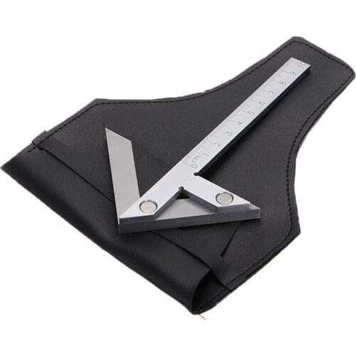 Professional Center Angle Gauge 100x70mm Centering Angle Gauge Ruler Woodworking Center Finder Protractor Measuring Tool