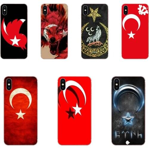 Retro Tr Republic Of Turkey Flag TPU Transparent Case For Xiaomi Mi A1 A2 A3 CC9 CC9E 9T mi10 mi9 mi8 pro lite SE
