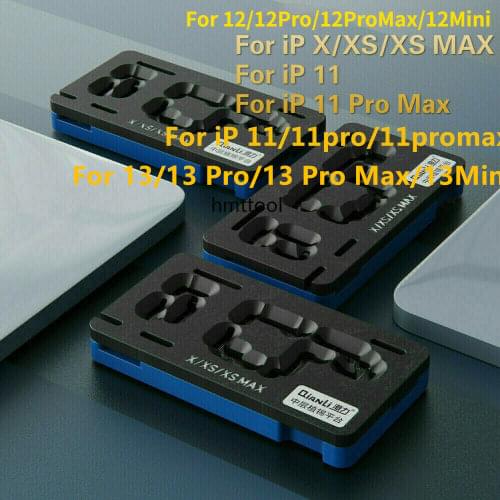 QianLi Middle Frame Reballing Platform Motherboard Fixture BGA Stencil Tin Planting for iPhone X XS MAX 11 Pro max 12 series