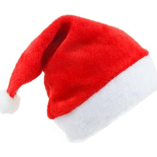 Sale Short Plush Christmas High-End Hat Christmas Decorations Christmas Party Holiday Dress up Gift Festival Supplies