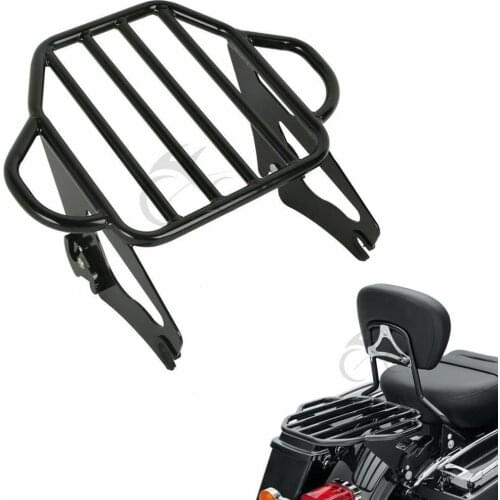 Motorcycle Detachable 2-Up Mount Luggage Rack For Harley Touring Tour Pack Street Glide Road Glide 09-20