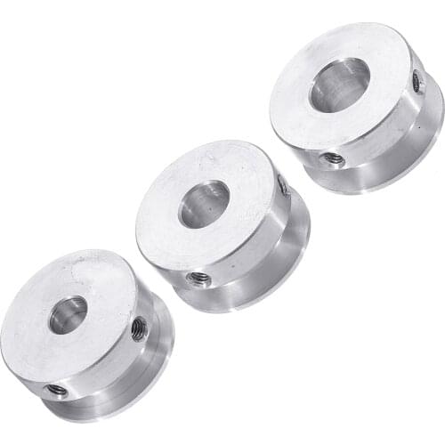 1pc 30mm Aluminum Alloy Single Groove Pulley 4-16mm Fixed Bore Pulley Wheel for Motor Shaft 6mm Belt New