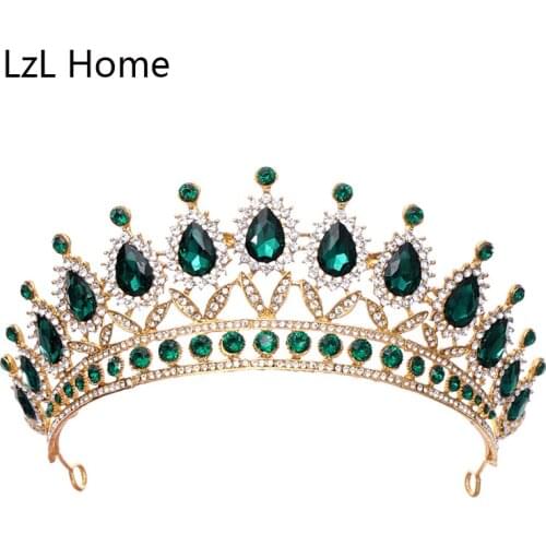 Bridal Crown Water Drop Crystal Headdress Women Hair Accessories Wedding Accessories Jewelry Crown LzL Home Brand