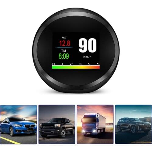Universal Head-Up Display Car OBD2 HUD GPS Digital Speedometer Overspeed Warning Oil Water Temp Gauge Smart Diagnostic Tool