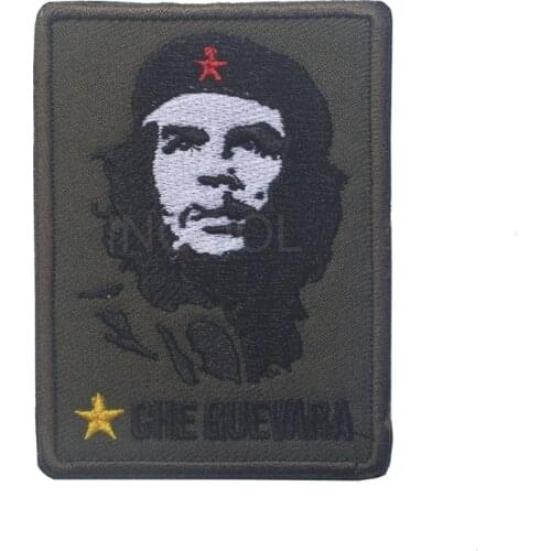 Embroidered Patch Che Guevara Patch Tactical Applique Emblem Badges Embroidery Patches for Clothing Applique 8CM