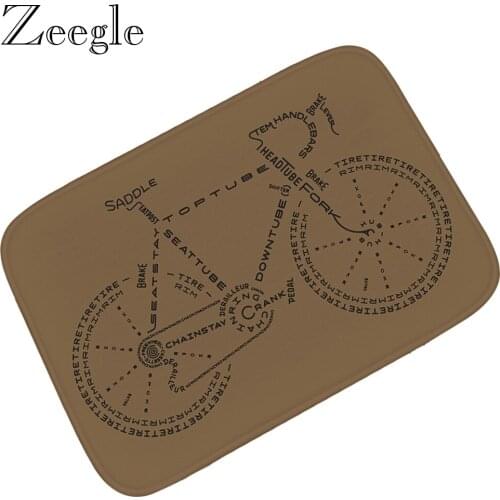 Zeegle Funny Doormat Outdoor Mat Kitchen Carpet Non-slip Bedroom Rug Hallway Carpet Indoor Door Mat Absorbent Foot Rug