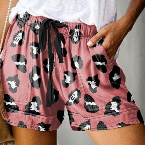 Ladies Summer Shorts Casual Plus Size Femme Short Elastic High Waist Lace Up Loose Wide Legs Comfy Homes S-5XL Shorts Scanties