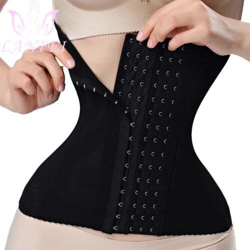 LANFEI Women Waist Trainer Belt with 6 Hooks Buckle Seamless Belly Body Shaper Slimming Corset Weight Loss Cinchers Strap Corset