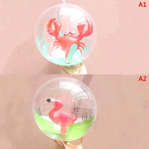1 Pcs Inflatable Transparent Beach Ball for Outdoor Swimming Pool Water Playing Ball Play Water Beach Toys