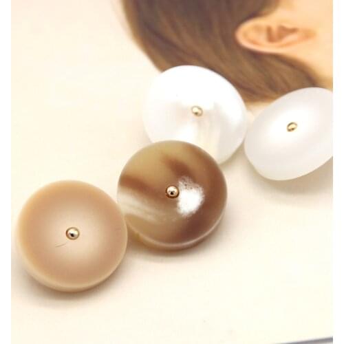 Vintage Big Gold Metal Shank Resin Buttons For Clothing Women Suit Coat Handmade Black Decorative Sewing Accessories Wholesale