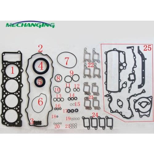 4M40 4M40T For MITSUBISHI CANTER PAJERO 2.8 OR Canter 35 Full Set Automotive Spare Parts Engine Parts Engine Gasket ME996729