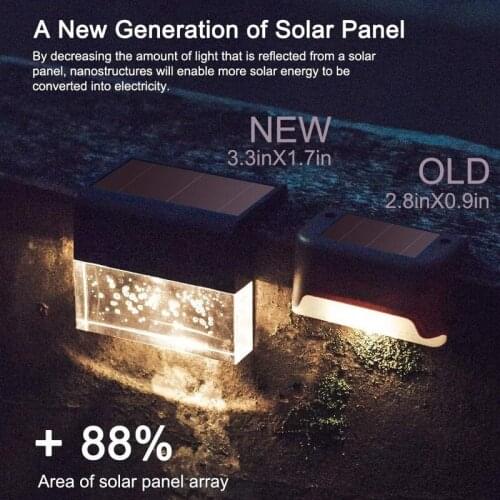 6pcs LED Solar Light Deck Light Fence Light Solar LED Light Outdoor Garden Lights Street Lamp Stair Lights Step Lights