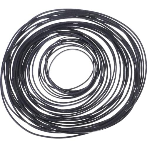 60Pcs 40-100mm Mix Cassette Tape Machine Belt Assorted Common Belt For Recorders Walkman DVD