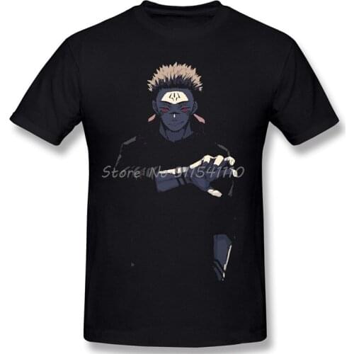 Anime Cloth Homme Big size T-Shirt Jujutsu Kaisen YujiItadori Anime Tees Pure Cotton Oversized Short Sleeve