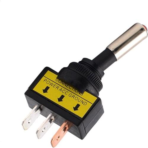 Car RV Yacht Toggle Switch Toggle Switch With Light Swing LED Boat Modification Accessories 12V