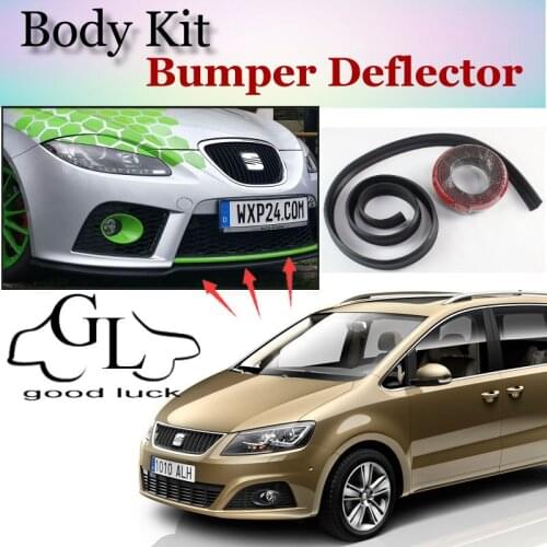 Bumper Lip Deflector Lips For SEAT Alhambra Front Spoiler Skirt For TopGear Friends Car Tuning View / Body Kit / Strip