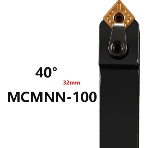 BEYOND 1pcs MCMNN3232 MCMNN3232P12-100 MCMNN 3232 External Turning Tool Holder 32mm Carbide Inserts Shank Lathe Cutter